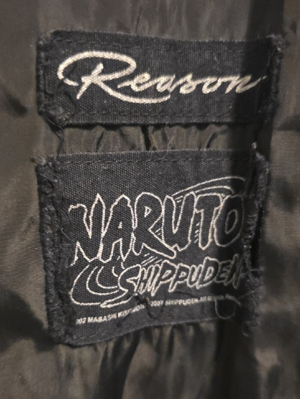 Reason x Naruto Shippuden Black Graphic Jacket Men's Size M - Picture 3 of 7